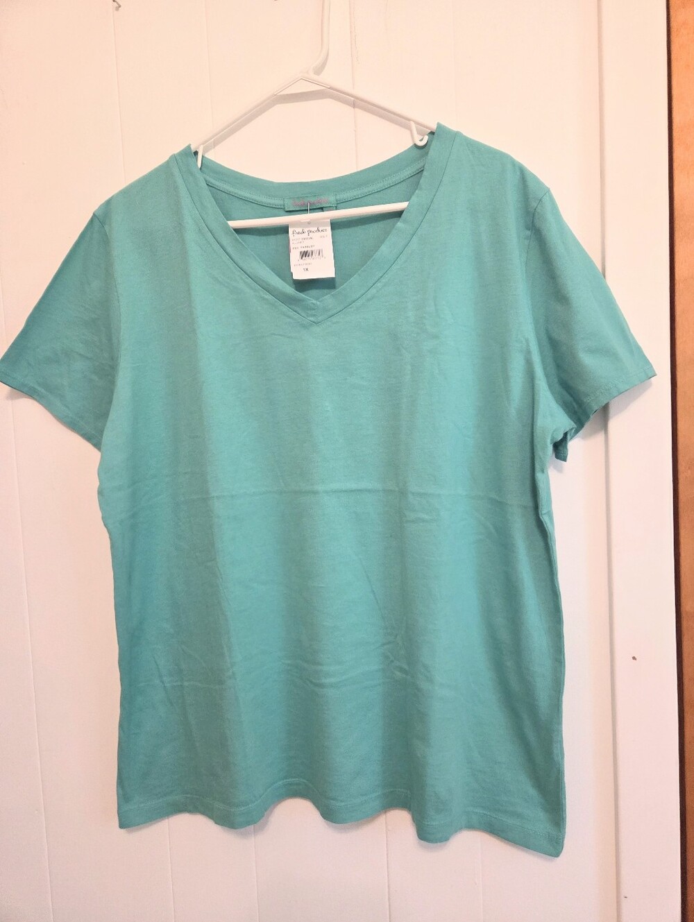 NWT Fresh Produce Parsley V Neck TEE Shirt 1x